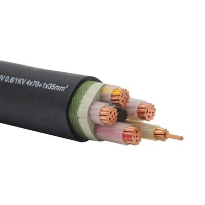 Cable di alimentazione elettrica YJV22 certificato CE con isolamento XLPE e tensione nominale di 0,6/1KV
